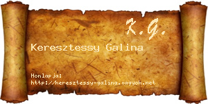 Keresztessy Galina névjegykártya